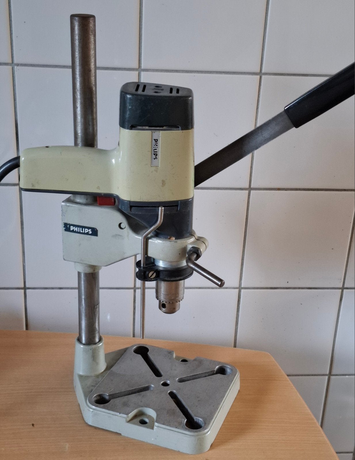 Philips boorkolom  & boormachine.  44 cm., Ophalen, Gebruikt, Boormachine