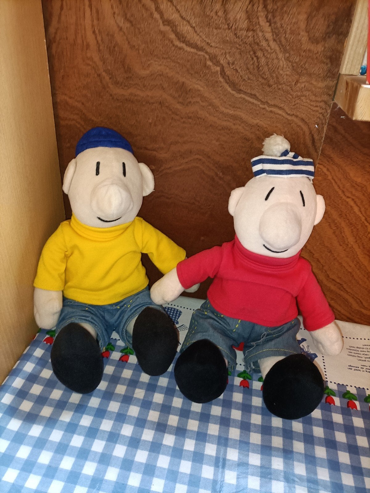 Buurman en Buurman knuffels zittend Pat en Mat*, Ophalen of Verzenden, Zo goed als nieuw, Overige typen