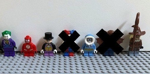 Diverse Lego DC minifiguren, Overige thema's, Verzenden, Lego, Zo goed als nieuw