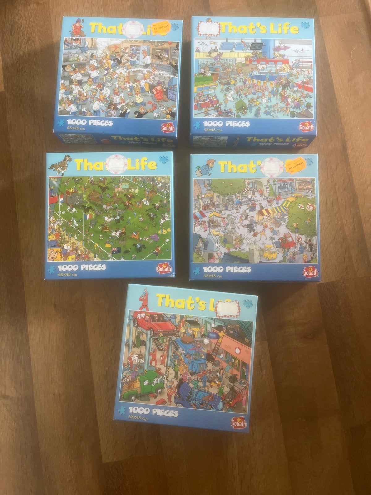 5x That's Life Legpuzzels 1000 stukjes, Ophalen, 500 t/m 1500 stukjes, Gebruikt, Legpuzzel