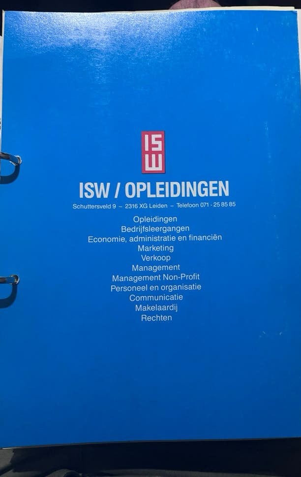 ISW Opleidingen: Complete Middle Management  Opleiding, Ophalen of Verzenden, Gamma, Gelezen, MBO