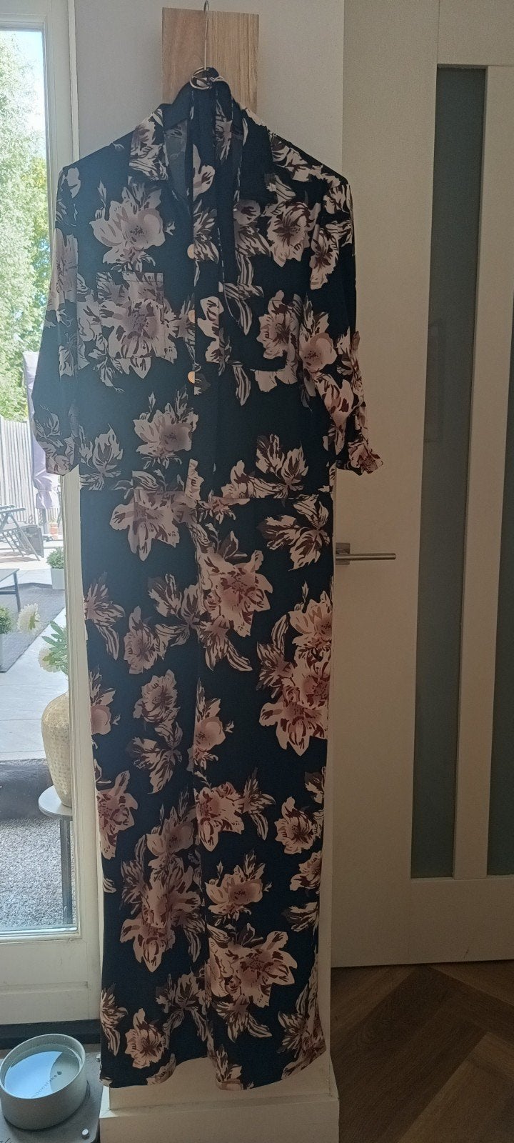 K Design Jumpsuit met bloemenprint - Maat L, Kleding | Dames, K Design, Zwart, Maat 42/44 (L), Ophalen of Verzenden