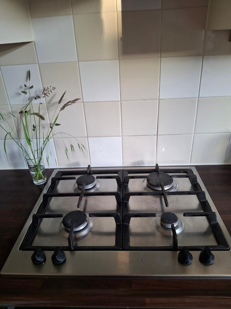 Inbouw gaskookplaat, Witgoed en Apparatuur, Ophalen, Gebruikt, 4 kookzones, Inbouw