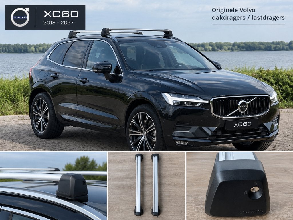 Originele Volvo XC60 lastdragers / dakdragers – 2018-2027, Auto diversen, Ophalen, Zo goed als nieuw