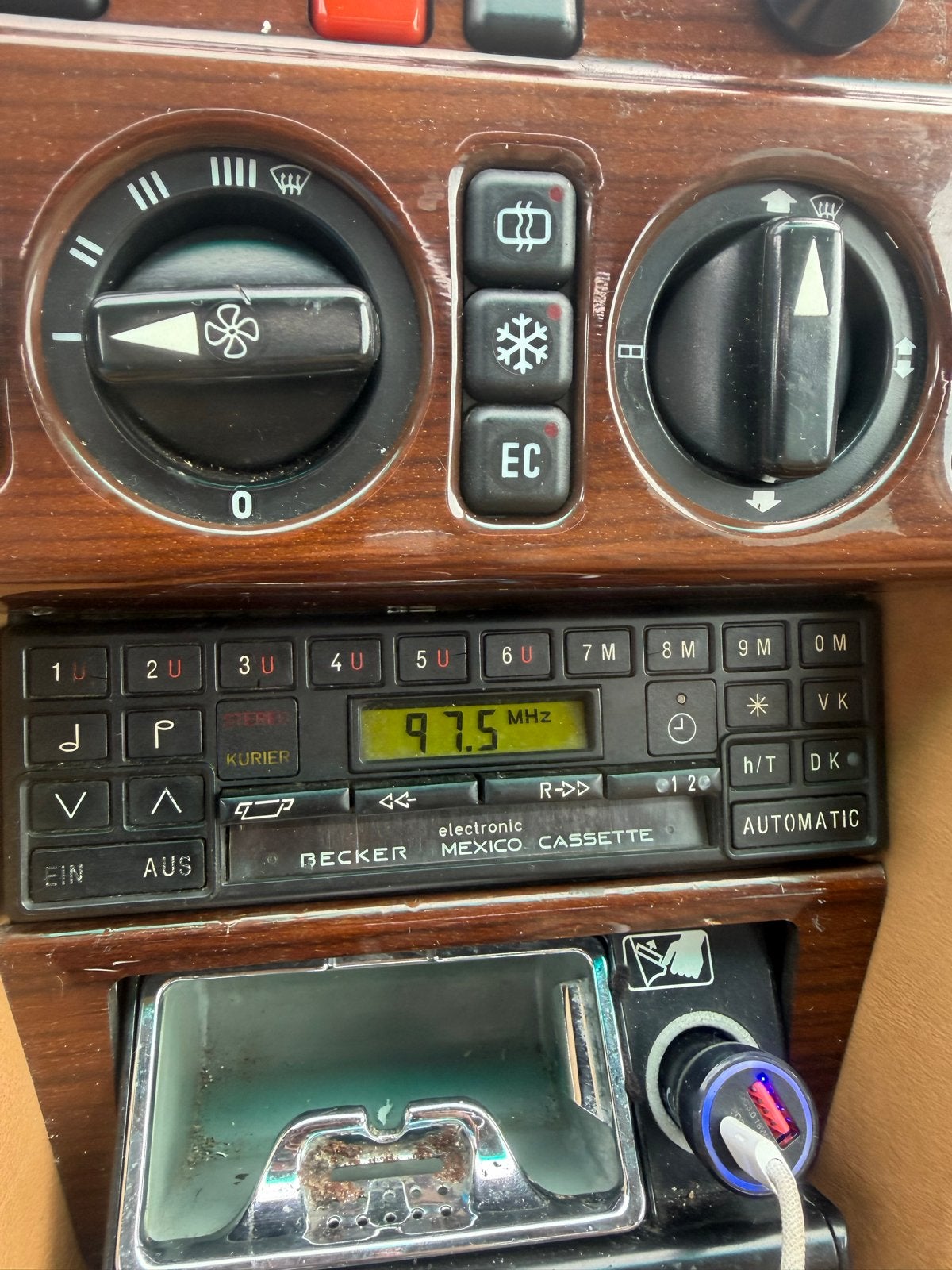 Becker Mexico Cassette Autoradio - Klassieke Auto Radio, Ophalen of Verzenden, Gebruikt