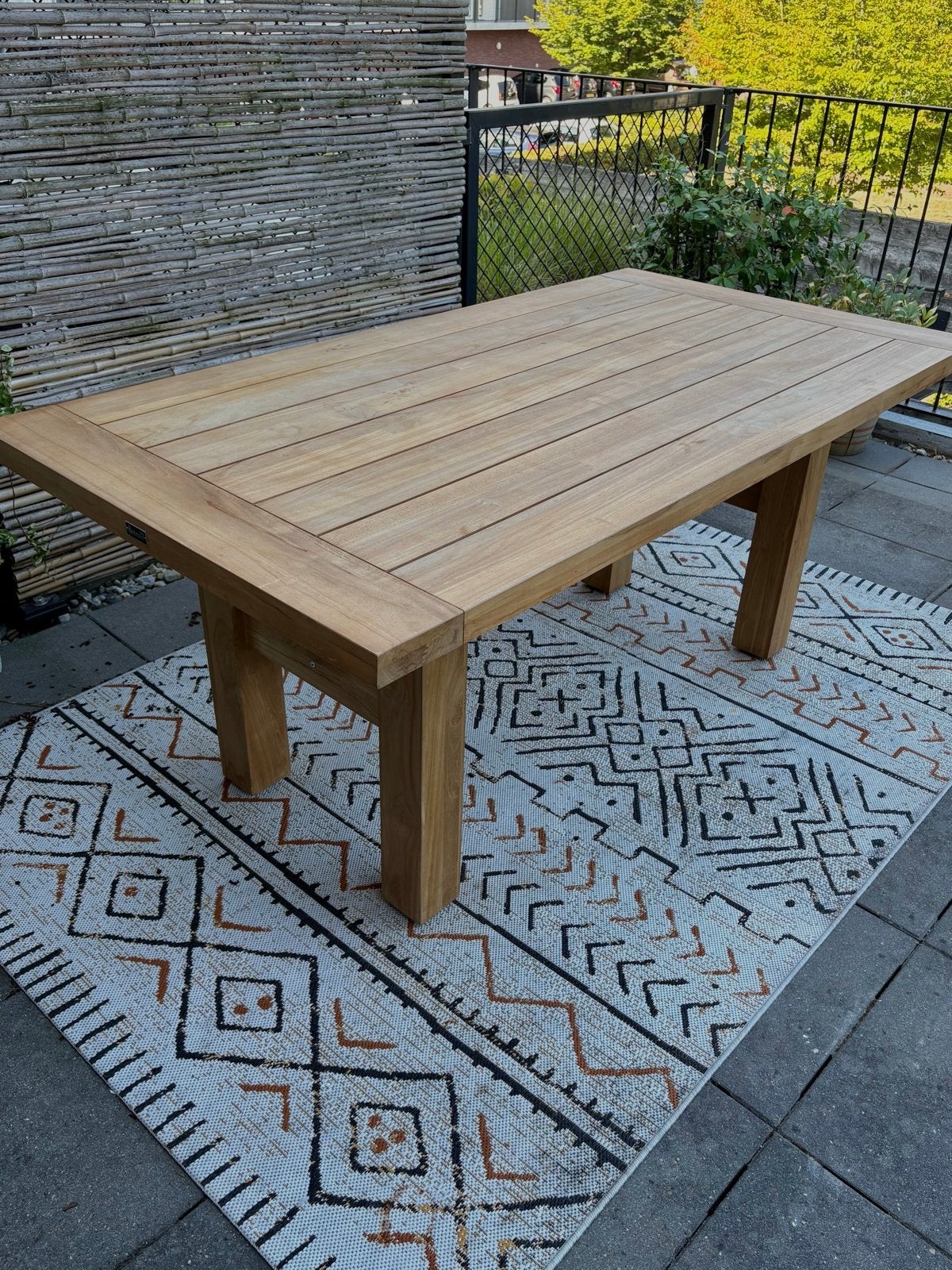 Hartman Yasmani teakhouten tuintafel | Incl. beschermhoes, Ophalen, Nieuw, Rechthoekig, Teakhout