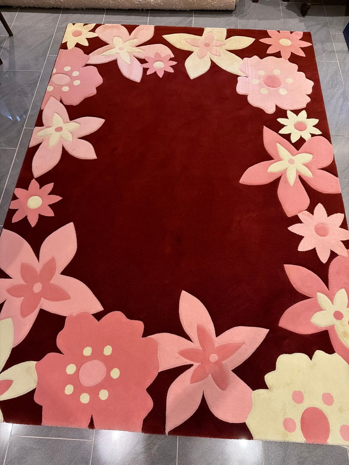 Terra Tapijt met Bloemenpatroon - 160x230 cm, Ophalen, 150 tot 200 cm, 200 cm of meer, Zo goed als nieuw