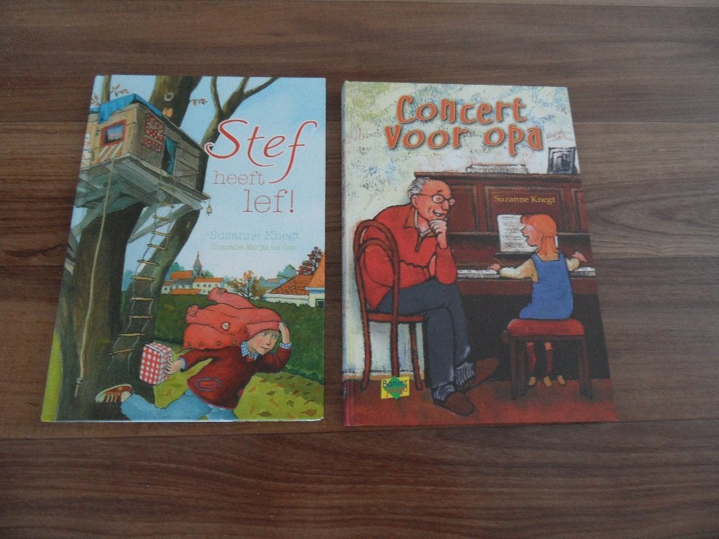 Stef heeft lef!/Concert voor opa- Suzanne Knegt, Ophalen of Verzenden, Zo goed als nieuw, Fictie algemeen