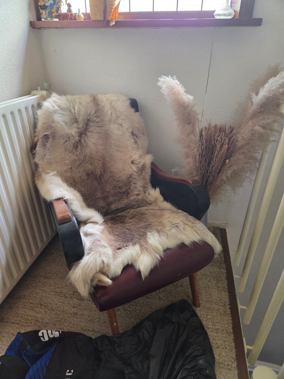 Vintage fauteuil, Ophalen, Gebruikt, Bruin, Vintage, Retro