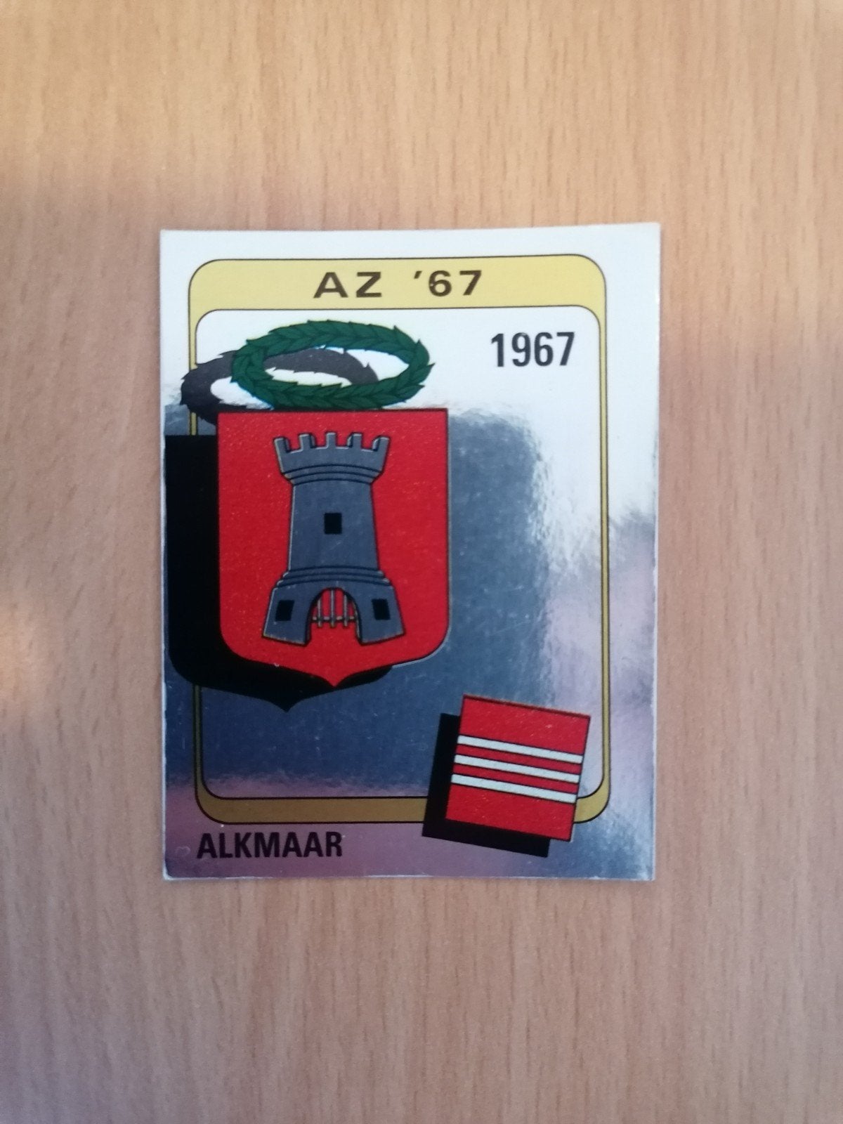 Panini Voetbal 84 #22 AZ '67 embleem., Ophalen of Verzenden, Zo goed als nieuw, Sticker