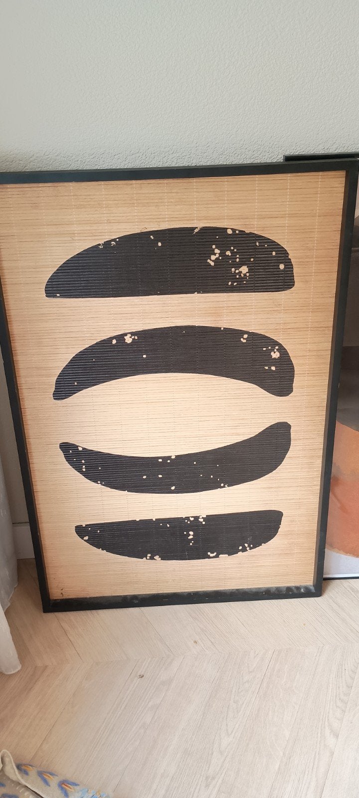 By-Boo Kyoto small - black wanddecoratie 60x90 CM, Overige typen, Ophalen of Verzenden, Zo goed als nieuw, 75 – 100
