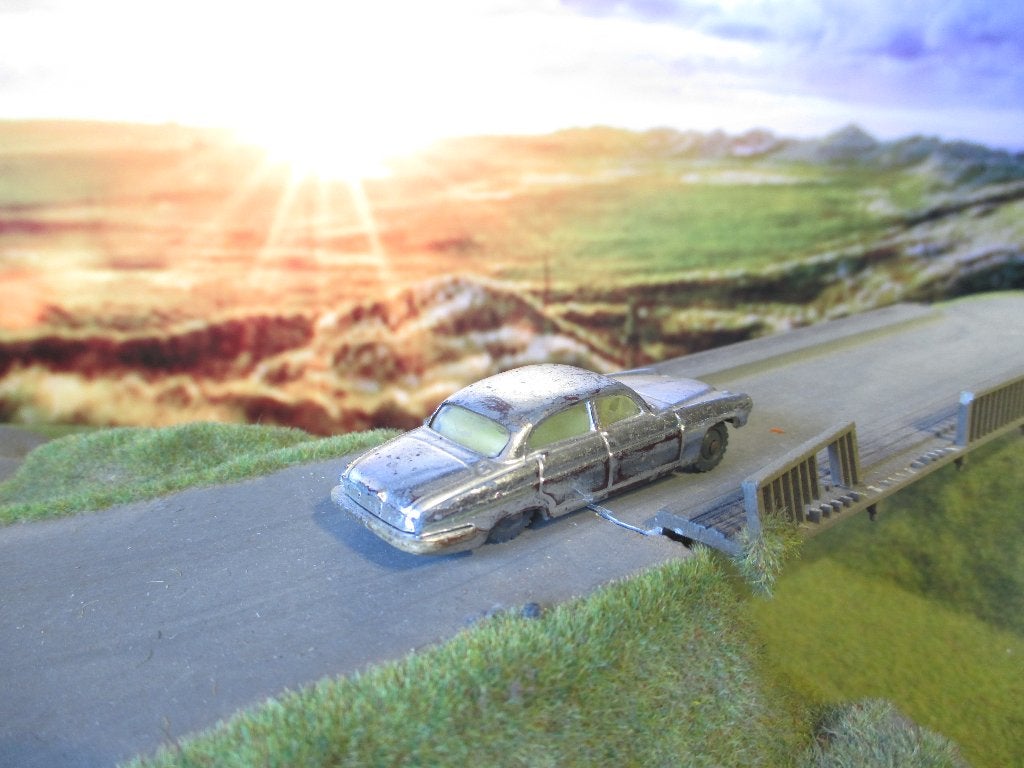 +/- 1:76 Jaguar 420G / Mk.10 Husky Models Nr.18a verchroomd, Ophalen of Verzenden, Gebruikt, Auto