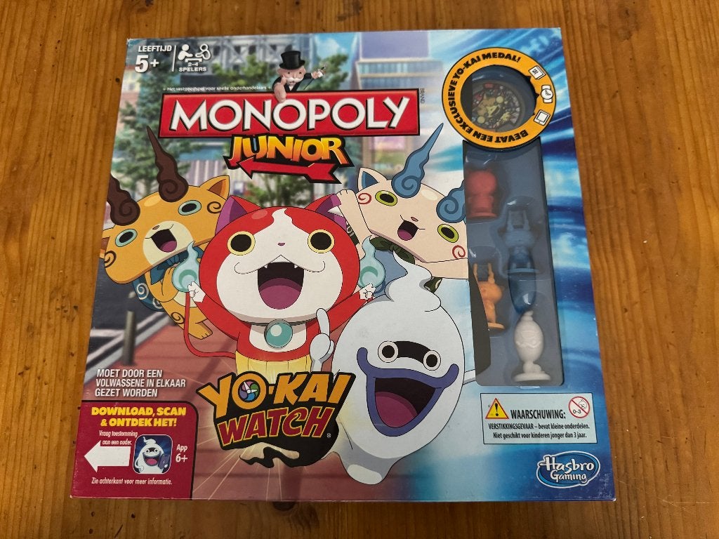 Monopoly Junior Yo-Kai Watch bordspel, Ophalen, Gebruikt, Hasbro