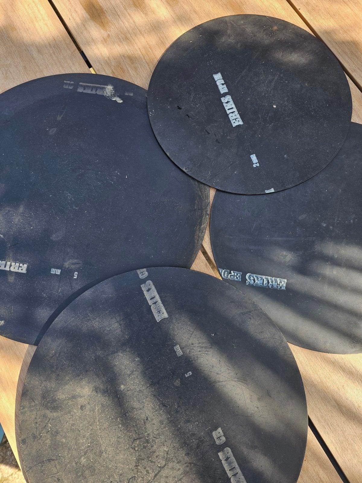 Rubberen drumstel pads 2mm en 5mm - Eriks EPDM, Muziek en Instrumenten, Ophalen of Verzenden, Gebruikt, Overige merken