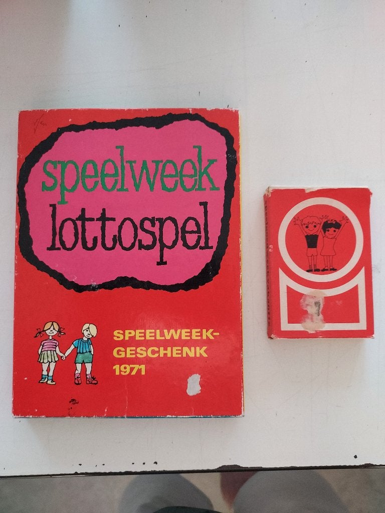 kinderspelweek kwartetspel 1970 en lottospel 1971, Ophalen of Verzenden, Gebruikt, Gebruiksvoorwerp