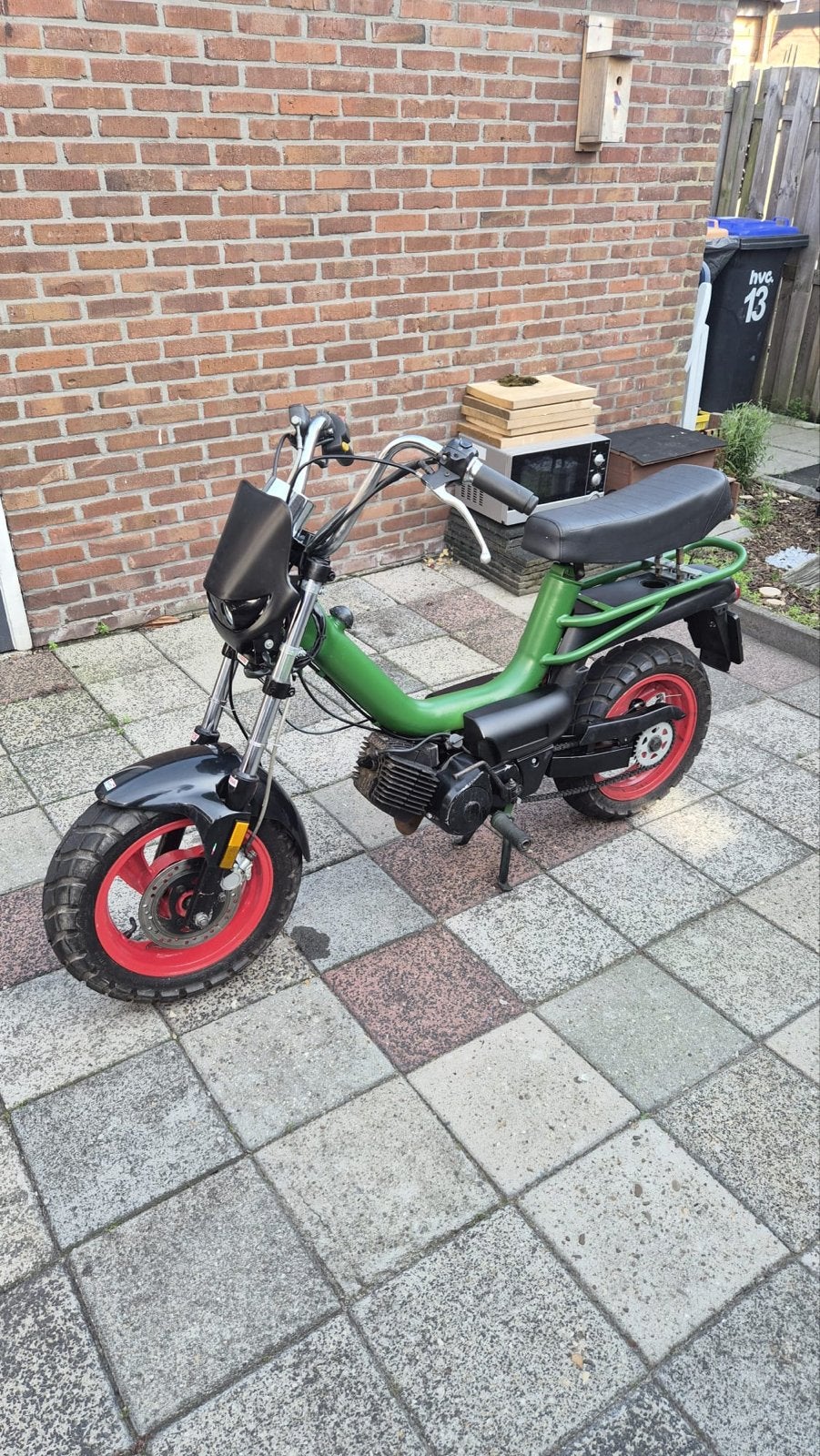 Tomos Youngster 2005 - Blauwe plaat, rijdt top!, Fietsen en Brommers, Brommers | Tomos, Ophalen, Gebruikt, Maximaal 25 km/u, Overige modellen