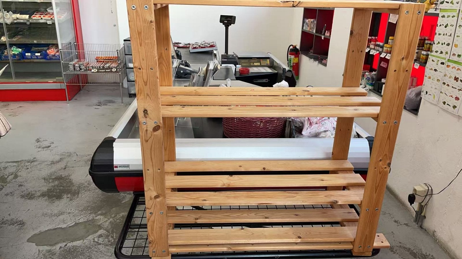 Houten rek met 3 planken - Ideaal voor opslag, Ophalen, Gebruikt