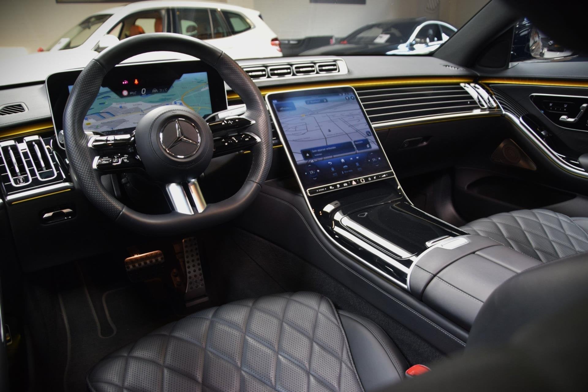 Mercedes-Benz S-klasse 580 e 4MATIC Lang AMG Line Panoramada, Auto's, Mercedes-Benz, Automaat, Gebruikt, 367 pk, Automatische klimaatregeling