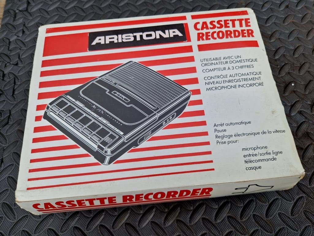 Vintage Aristona Cassette Recorder, Ophalen of Verzenden, Audio en Video