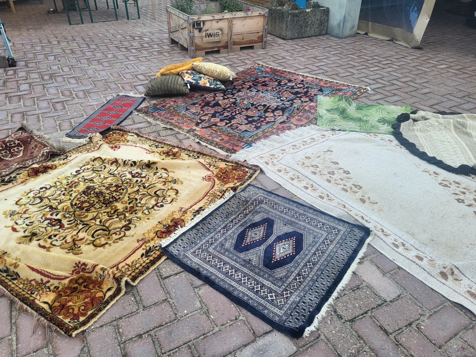 kleden, tafellopers en kussens, Ophalen