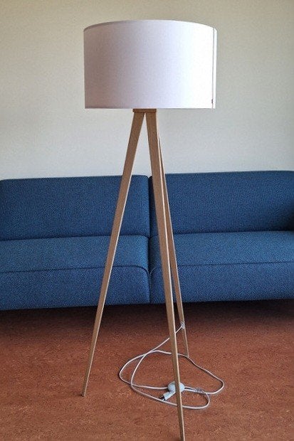 Tripod vloerlamp van ZUIVER, Ophalen, Hout