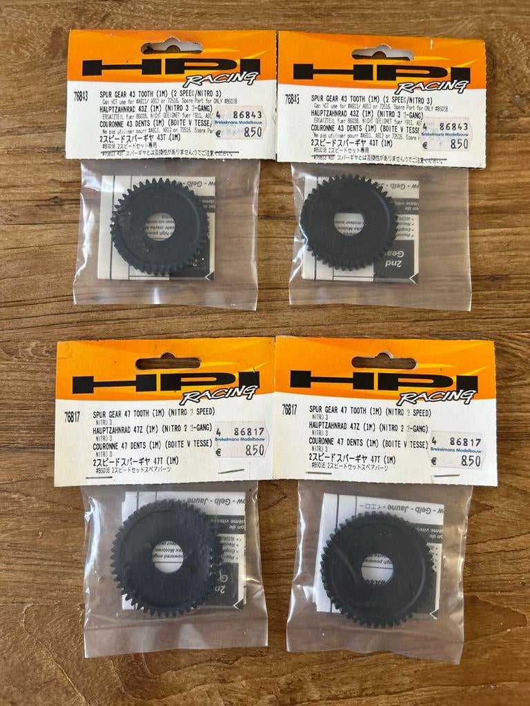 HPI Racing Tandwielen (Spur Gear) 43T en 47T, Ophalen of Verzenden, Nieuw, Onderdeel