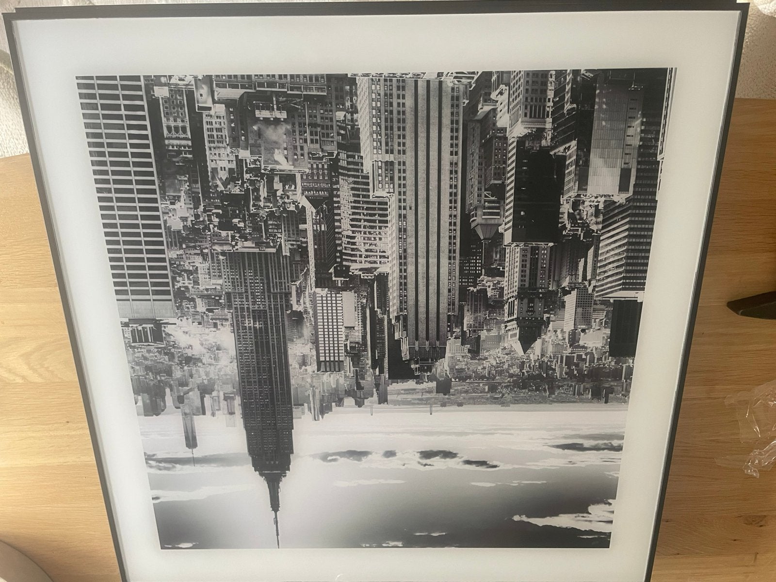 2  foto’s New York  57x57 in lijst, Ophalen of Verzenden, Zo goed als nieuw