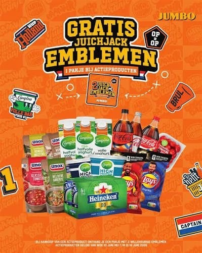 GEZOCHT de Jumbo emblemen , en doet er niks mee, Jumbo, Ophalen