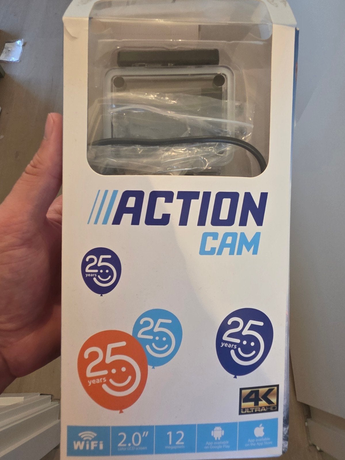 Nieuwe Action Cam 4K Ultra HD met WiFi en 12 Megapixels, Ophalen of Verzenden, Nieuw, Overige merken