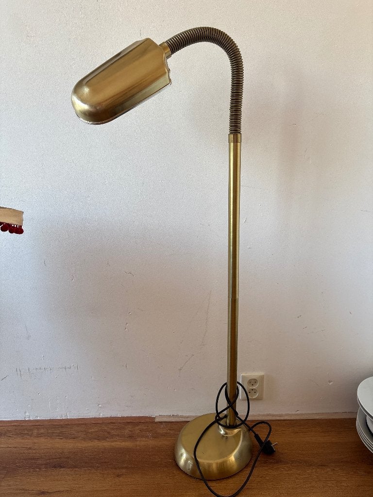 Messing vloerlamp, Ophalen, Gebruikt, 150 tot 200 cm