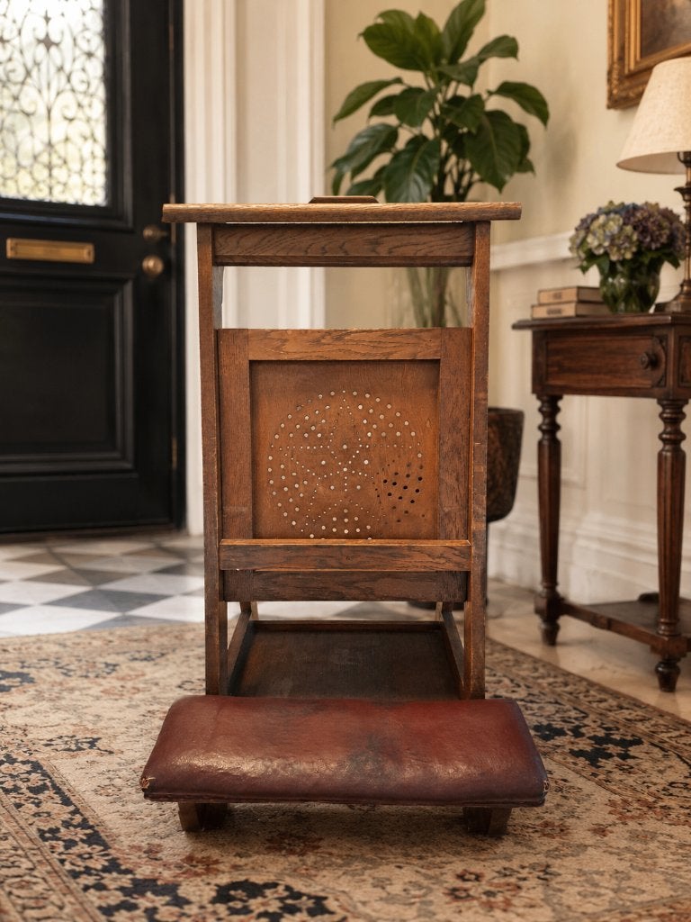 Antieke eikenhouten bidstoel van Teurlincx & Meyers, Antiek en Kunst, Antiek | Meubels | Stoelen en Banken, Ophalen of Verzenden