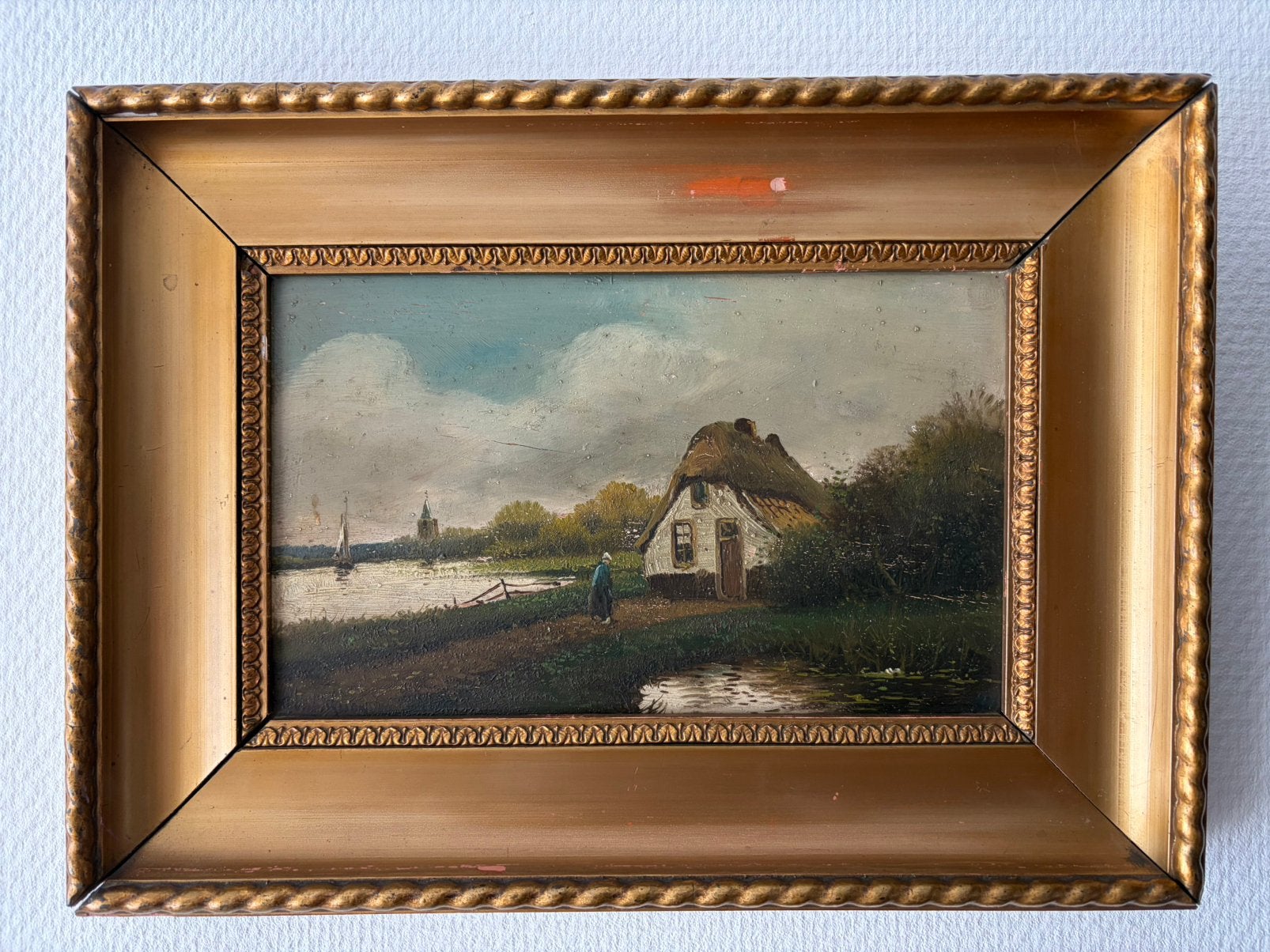 Hollands tafereel op paneel, Antiek en Kunst, Ophalen