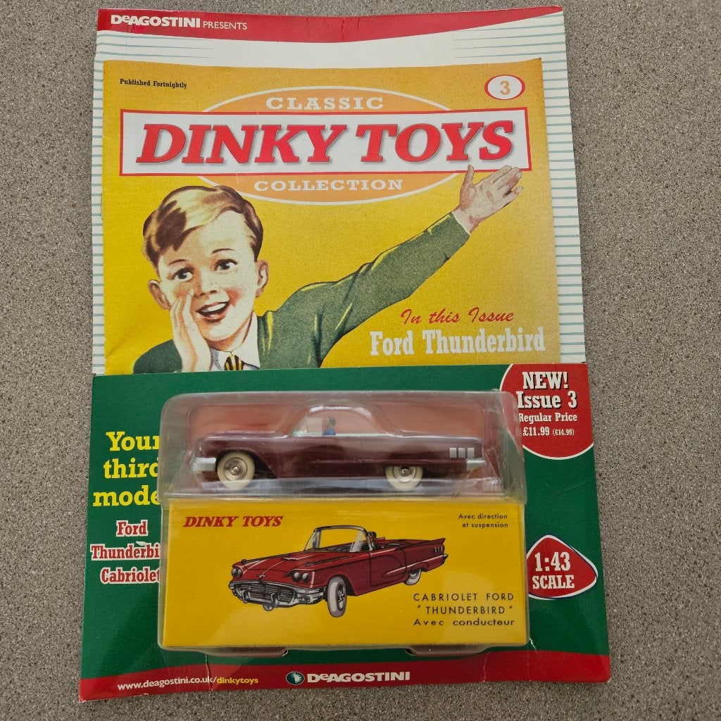 DINKY TOYS/ATLAS: FORD THUNDERBIRD UK-UITGAVE, Ophalen of Verzenden, Nieuw, Auto, Dinky Toys