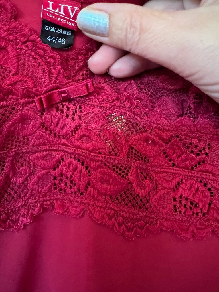 wijnrode nachthemd, Kleding | Dames, Ophalen of Verzenden, Rood, Nachtkleding