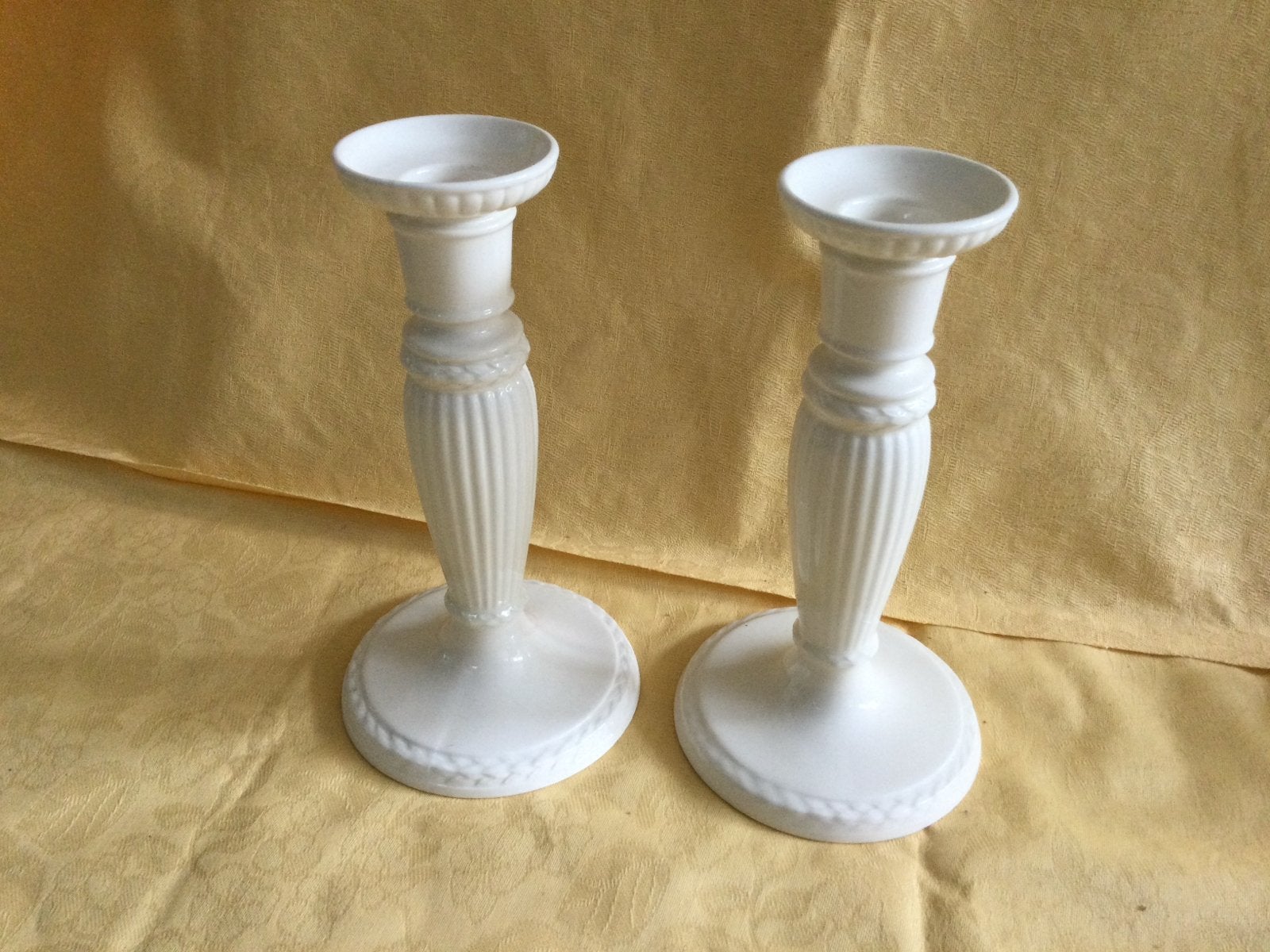 Wedgwood Etruria & Barlaston kandelaars - Set van 2 nieuw, Ophalen of Verzenden, Keramiek of Aardewerk