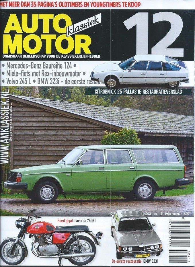 AMK 12 2024 : Volvo 245L - BMW 323i - Citroen CX - Mercedes, Boeken, Auto's | Folders en Tijdschriften, Gelezen, Algemeen, Ophalen of Verzenden