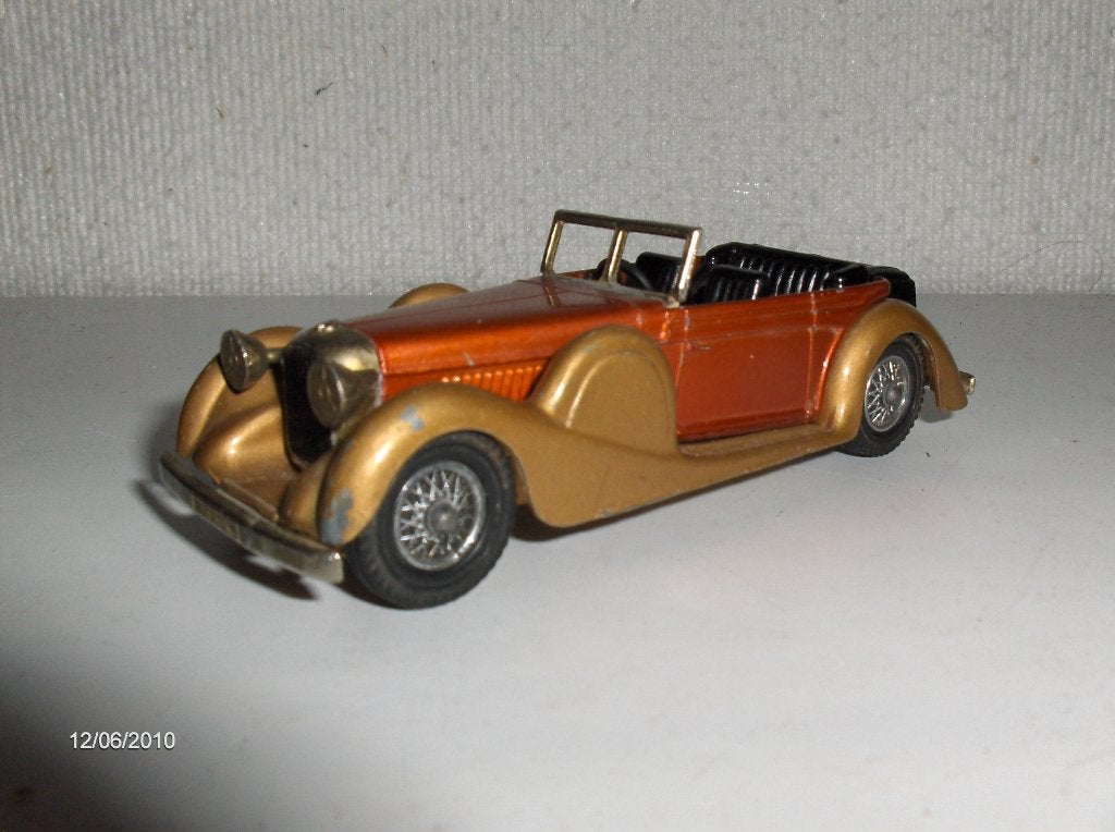 1938 lagonda drophead coupe matchbox models  yesteryear y11, Hobby en Vrije tijd, Modelauto's | 1:43, Verzenden, Gebruikt, Auto