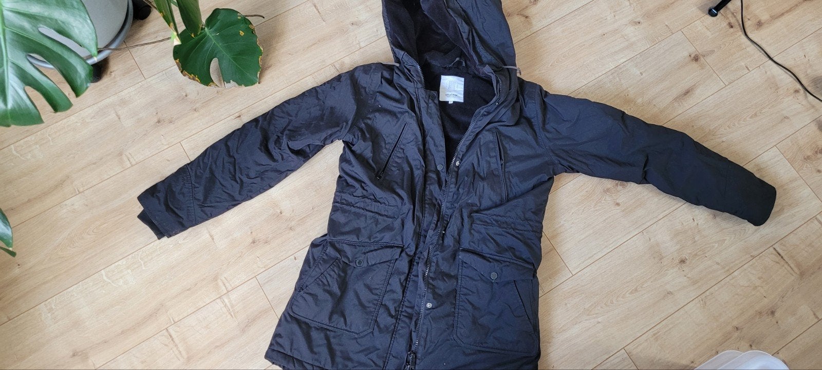 Elvine Zwarte Dames Winterjas - Maat L, Maat 38/40 (M), Zwart, Elvine, Ophalen of Verzenden