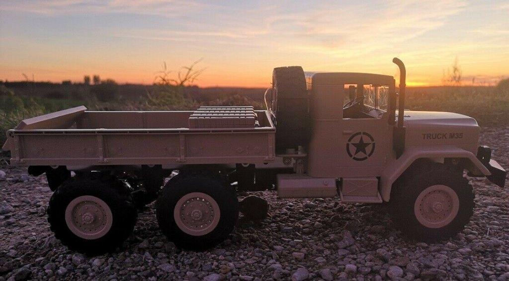 RC USA ARMY TRUCK M35 6-Wiel-Aandrijving Incl.Remote Control, Nieuw, Ophalen of Verzenden, Auto onroad, RTR (Ready to Run)