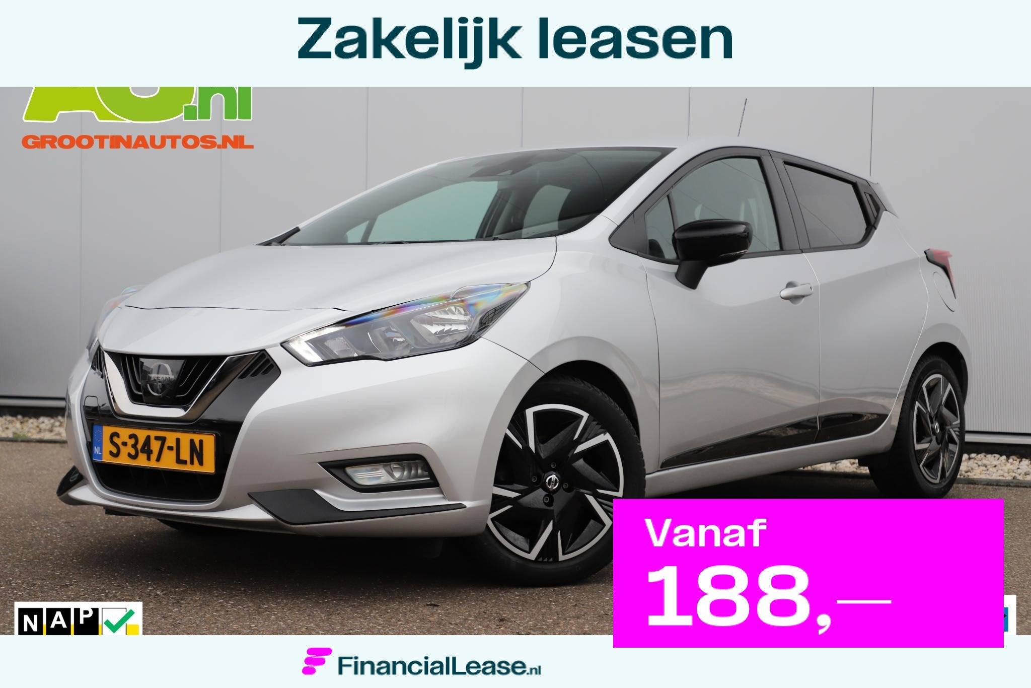 Nissan Micra 1.0 IG-T N-Design Navigatie Carplay Android Air, Voorwielaandrijving, Stof, Euro 6, Met garantie (alle)