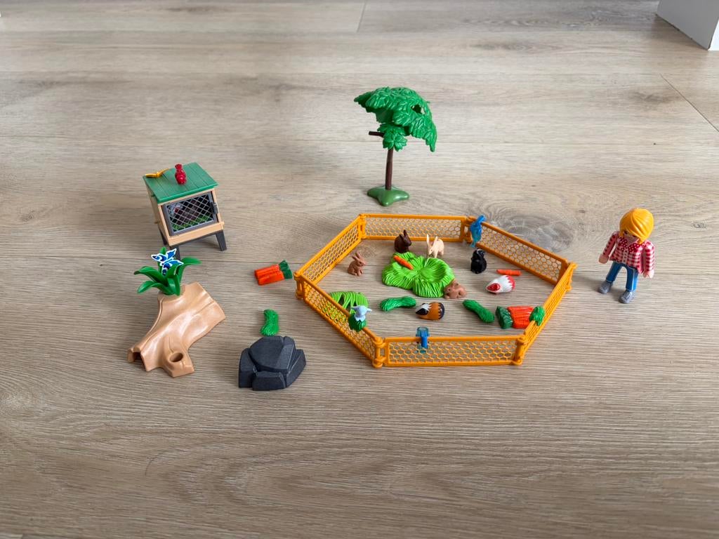Playmobil konijnen en cavia verblijf, Ophalen of Verzenden, Zo goed als nieuw