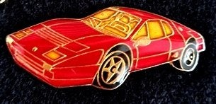 Ferrari F 512 pin- rood epoxy, Verzenden, Nieuw, Transport, Speldje of Pin