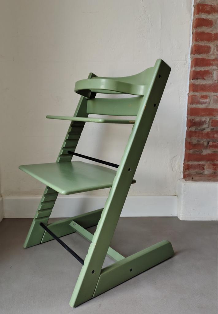 Stokke tripp trapp meegroei kinderstoel (oud model), Kinderen en Baby's, Kinderstoelen, Ophalen, Gebruikt, Meegroeistoel