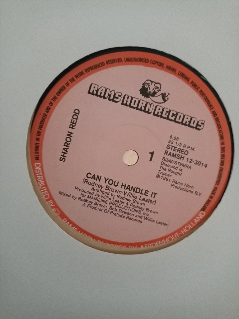 12'' Sharon Redd - Can you handle it, Cd's en Dvd's, Vinyl | R&B en Soul, Ophalen of Verzenden, Gebruikt, 12 inch