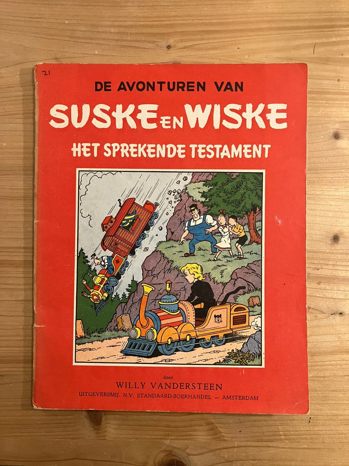 Suske en Wiske - Het sprekende testament - 1e druk 1958 - HL, Verzenden, Willy Vandersteen, Eén stripboek, Zo goed als nieuw