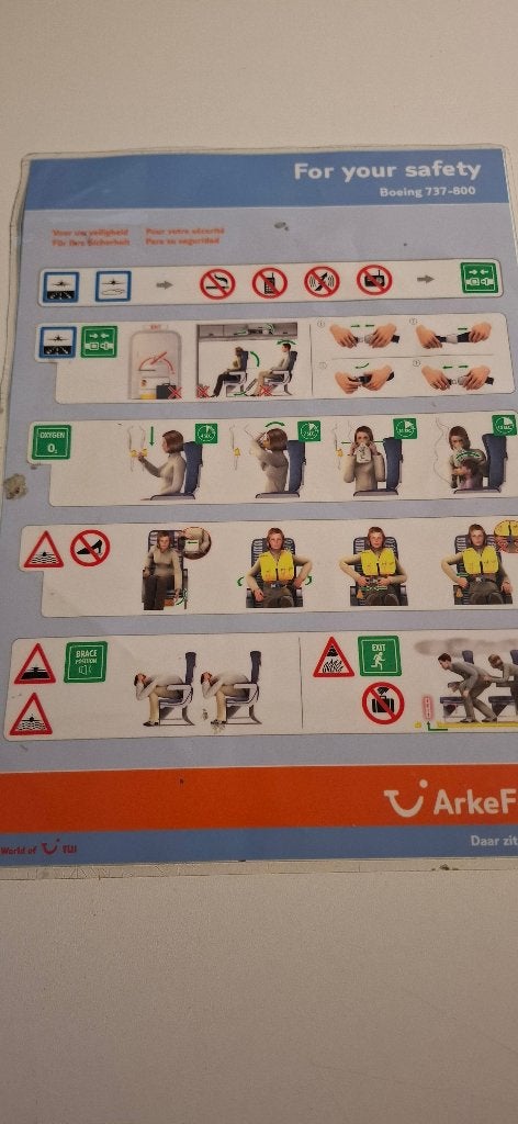 Safety on Board - ArkeFly | Boeing 737-800, Ophalen of Verzenden, Gebruikt, Overige typen