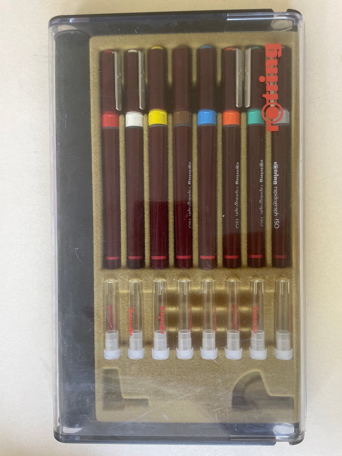 Set Rotringpennen, Ophalen of Verzenden, Gebruikt