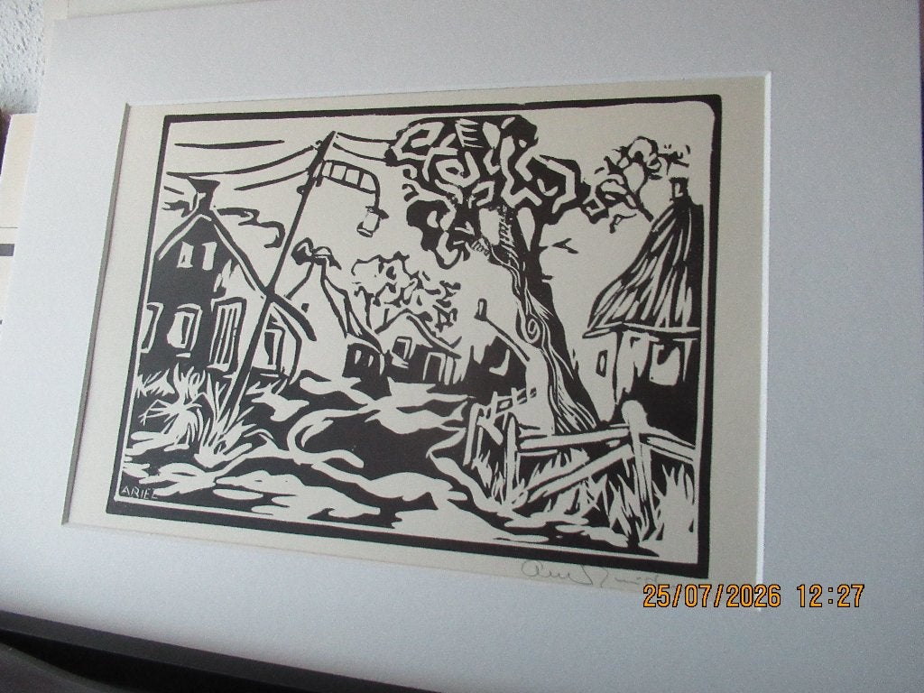 Arie Zuidersma - Groninger Ploeg, Antiek en Kunst, 30 cm, 1950 - 1999, Ophalen of Verzenden, Met monogram