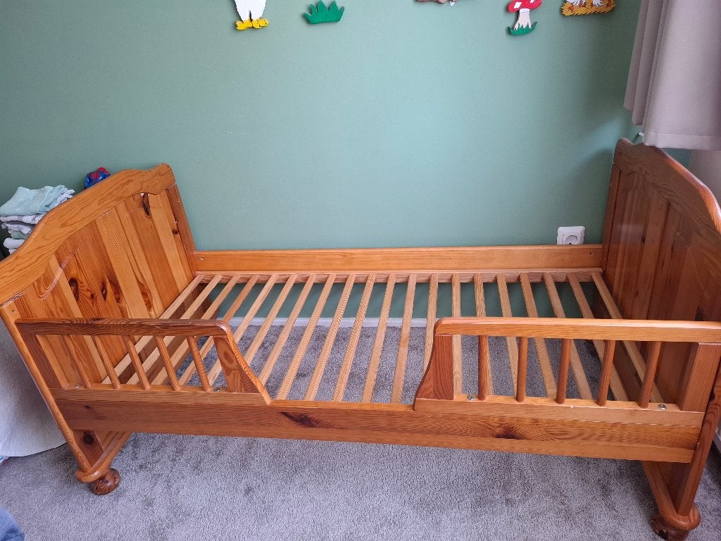 Kinderbed, peuterbed, Ophalen, Gebruikt, 140 tot 160 cm, 70 tot 85 cm