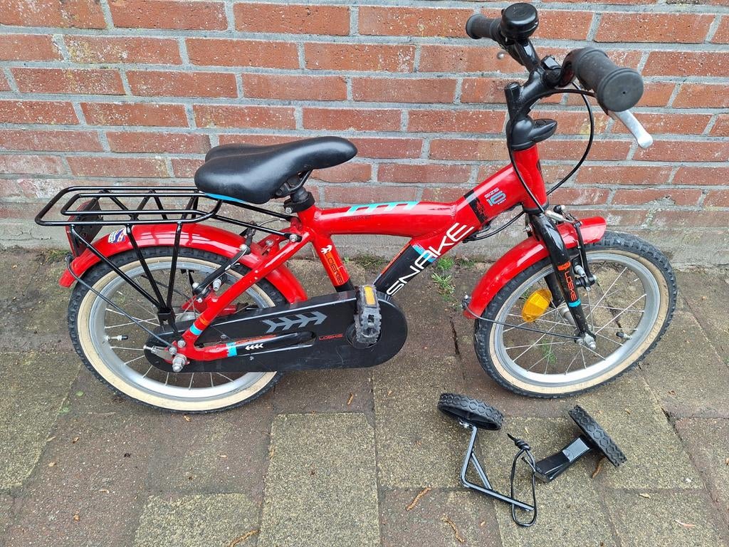 Loekie snake 16 inch jongensfiets, Fietsen en Brommers, Fietsen | Kinderfietsjes, Ophalen, Gebruikt, 16 tot 20 inch